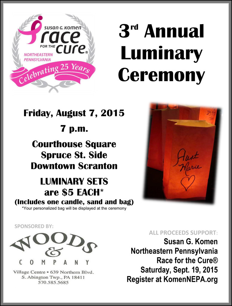 2015 Luminary Ceremony Flyer